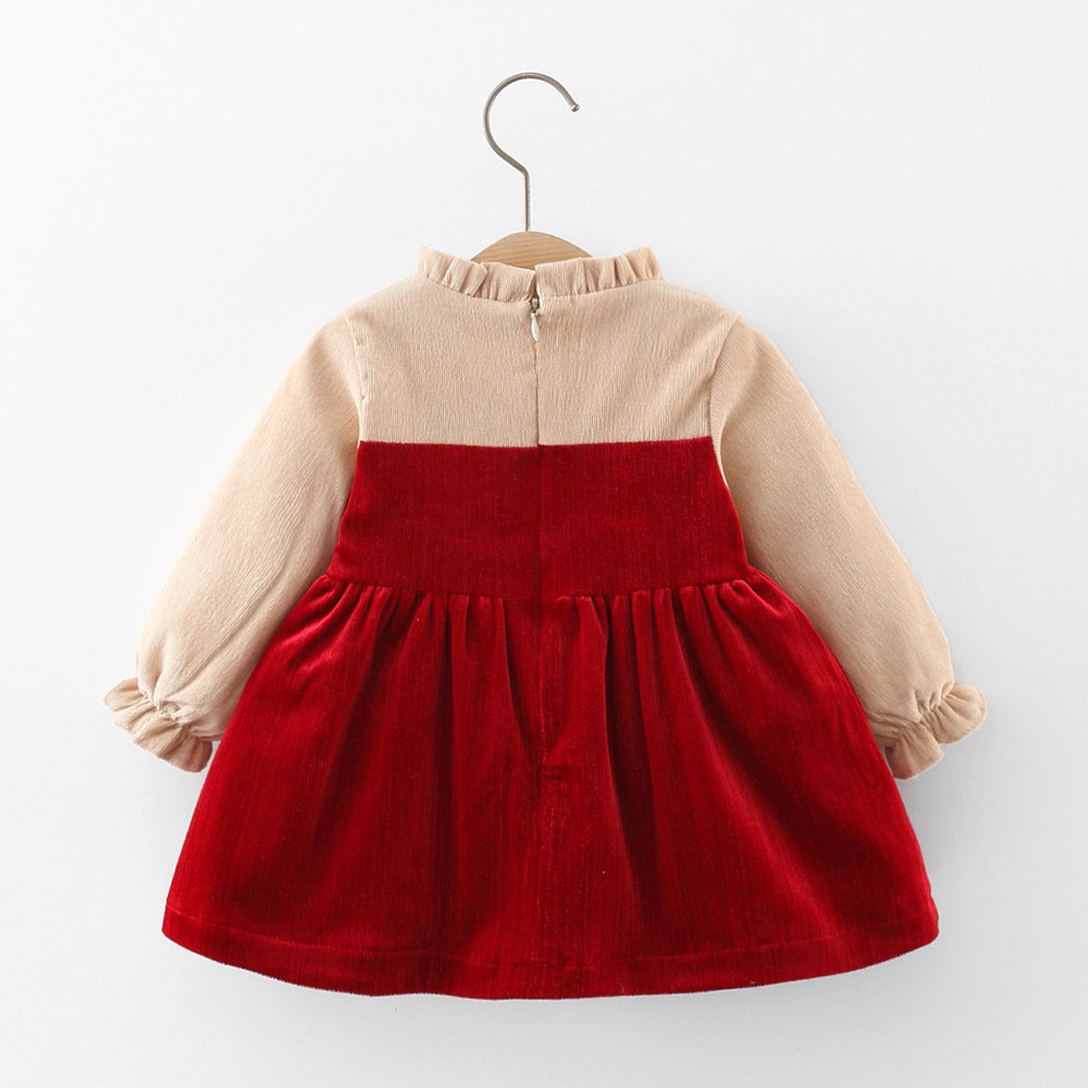 Girls Christmas Dresses Baby Girls Winter Long Sleeve Dresses