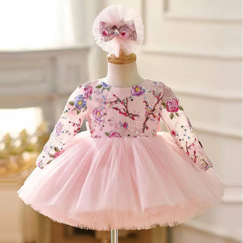 Girls Pink Princess Dresses Girls Birthday Pageant Dresses