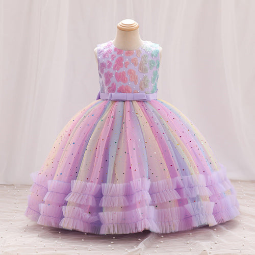 Elegant Baby Girls Birthday Princess Dress Little Girl Dress