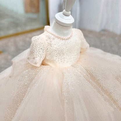 Flower Girl Formal Dresses Cute Pageant Sequins Birthday Princess Dresses