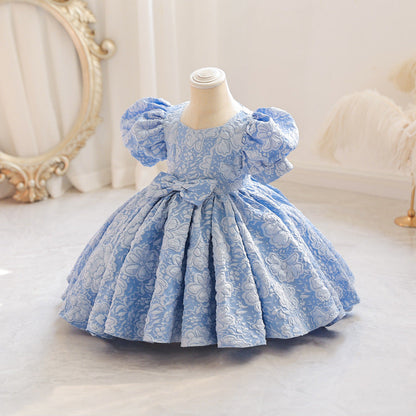 Elegant Little Girl Birthday Party Dress Toddler Flower Girl Dress