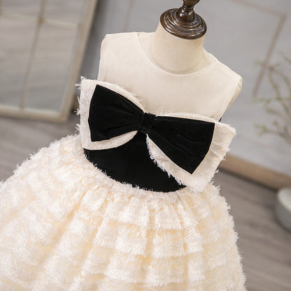 Girls Birthday Dress Flower Girl Wedding Elegant Dress