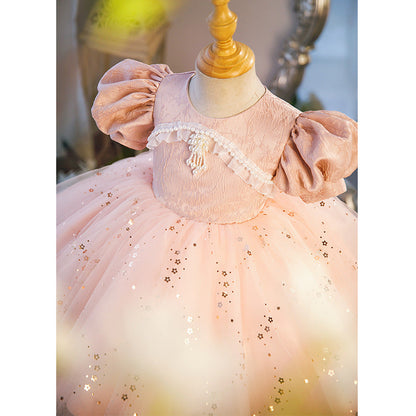 High-end Wedding Baby Girl Dress Birthday Party Dress