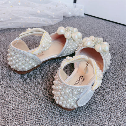 Summer Girl Dress Shoes Children's Bead Cute Princess Sandals