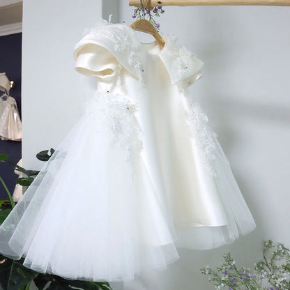 Elegant Baby Girl First Communion Dress Toddler Christening Dresses