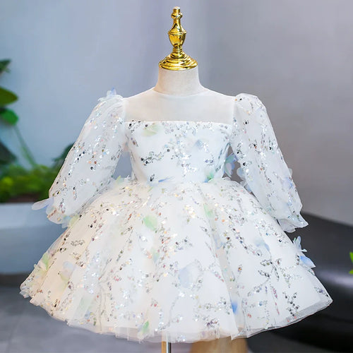 Girls Birthday Dress  Flower Girls Wedding Princess Dress