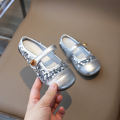 Girls Sequin Princess Shoes Casual Shoes