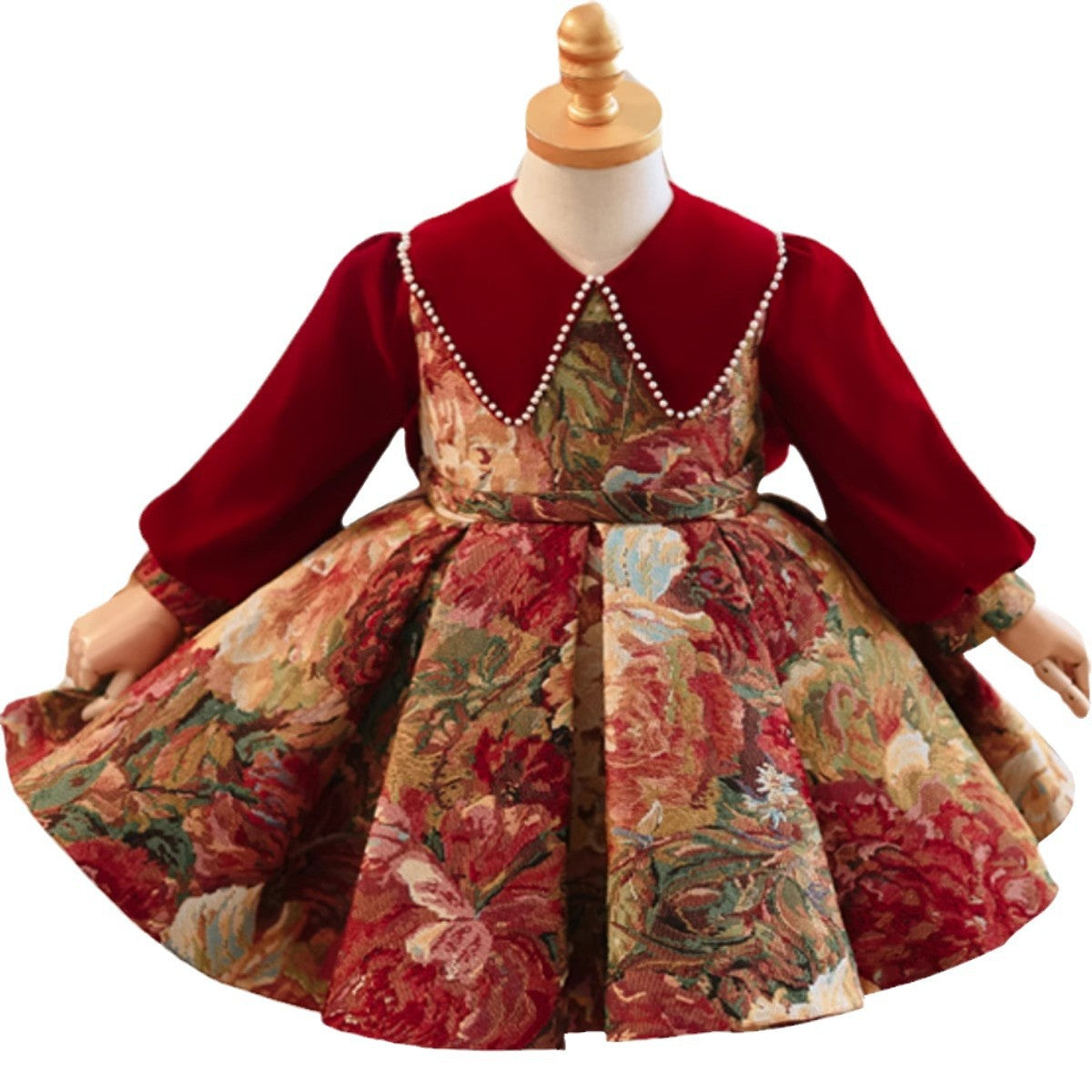 Elegant Girls Christmas Dress Pageant Dresses for Girls Toddler Birthday Dress