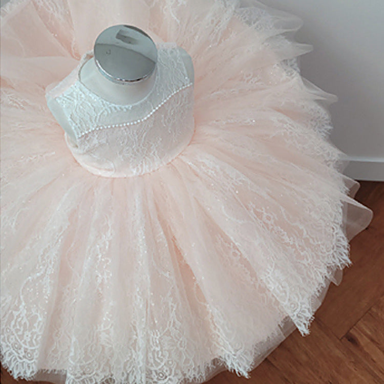 Toddler Pageant Dress First Birthday Dress Baby Girl Party Princess Dress