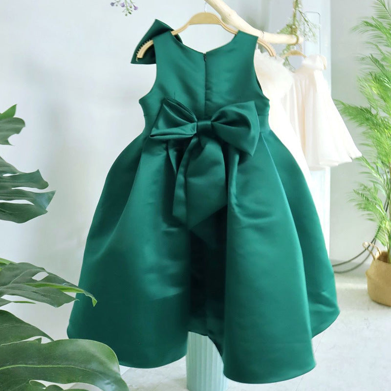 Flower Girl Dress Toddler Birthday Party Dress Summer Green Formal Dresses