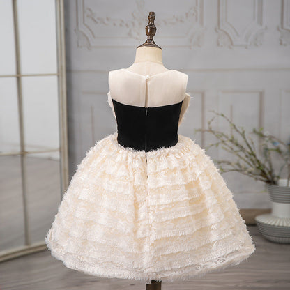 Girls Birthday Dress Flower Girl Wedding Elegant Dress