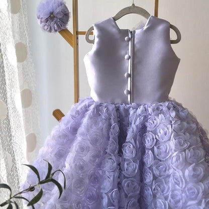 Elegant Baby Birthday Puff Dress Toddler Princess Dresses For Girls