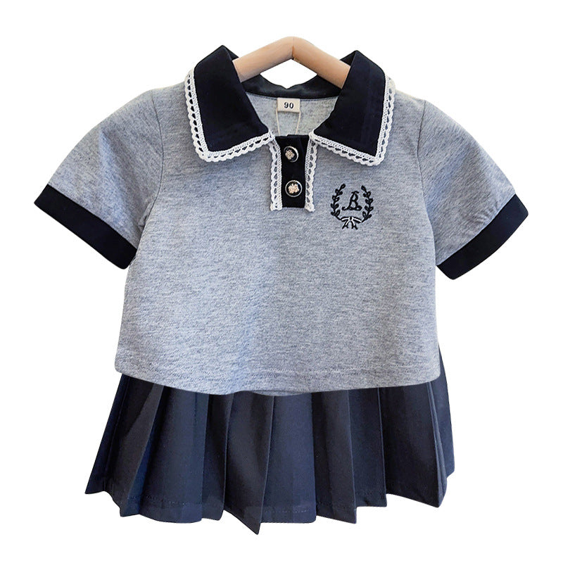 POLO Shirt and Skirt Two-piece Set