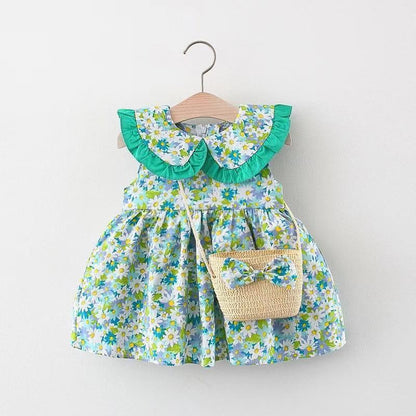 Sweet Baby Girl Printed Sleeveless Dress