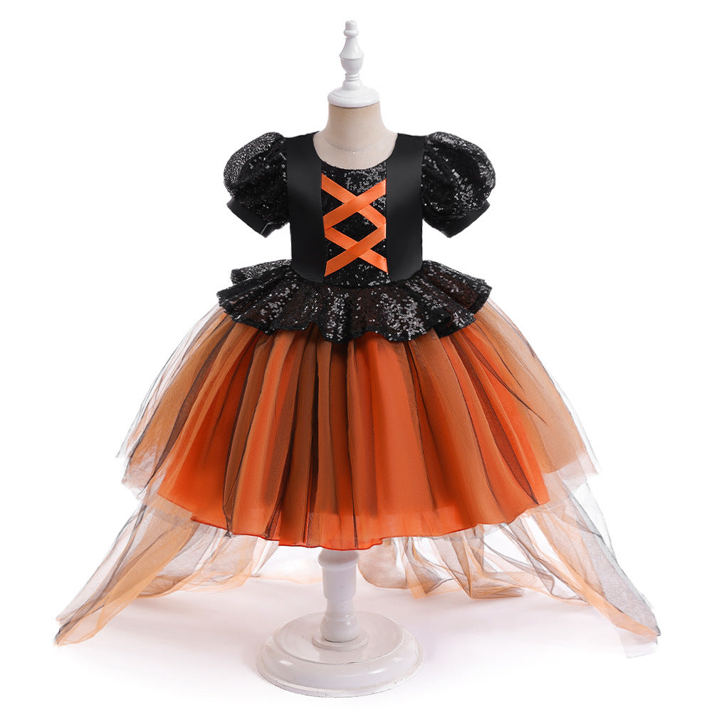 Halloween Dress Girls Cosplay Princess Dress Party Role Play Costume