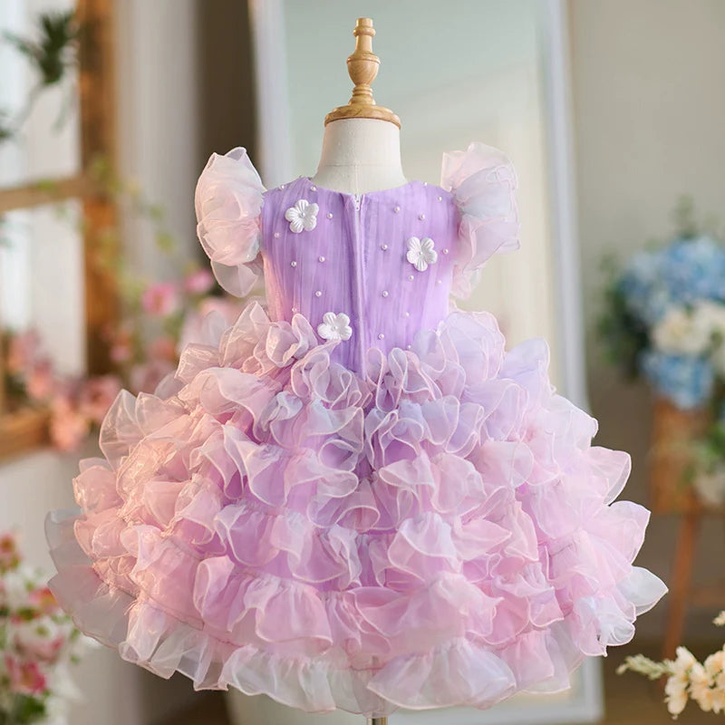 Purple Tutu Dress Girls Christmas Princess Dress