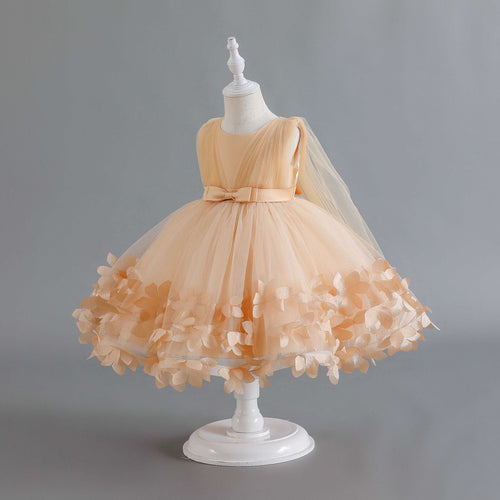 Sleeveless Cape Dress Tulle Princess Dress