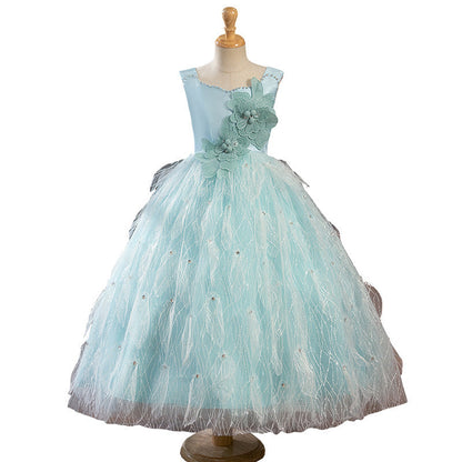 Girls Birthday Princess Dress Children's Puffy Dress