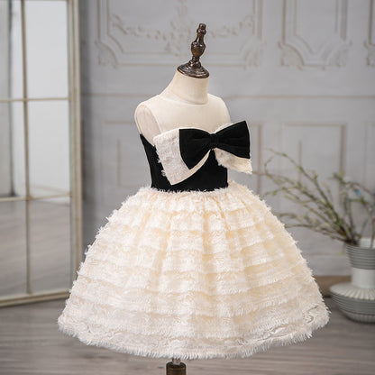 Girls Birthday Dress Flower Girl Wedding Elegant Dress