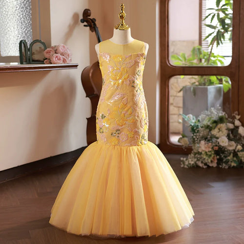 Luxurious Baby Girl Beauty Pageant Party Dress Flower Girl Dress Birthday Ball Gown