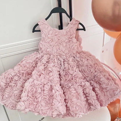 Fashionable Baby Girl Birthday Tutu Dress Flower Girl Princess Dress