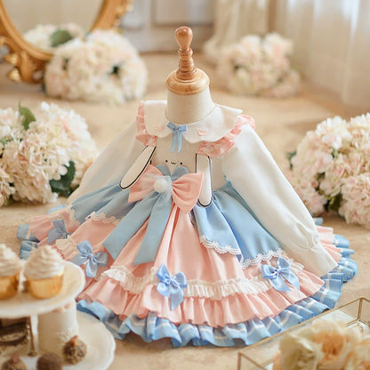 Girls Lolita Princess Dress Birthday Performance Dress Halloween Princess Dress