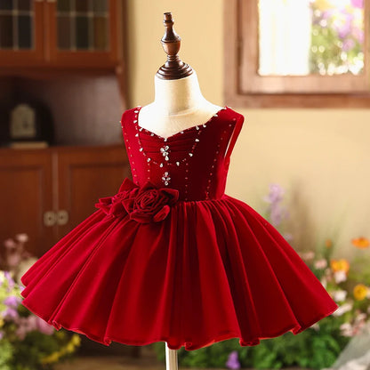 Girls Christmas Dress Birthday Dress Princess Tutu Dress