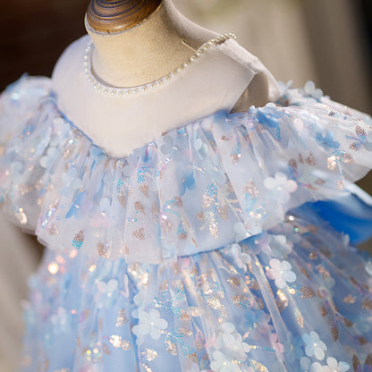 Flower Girl Summer Baptism Birthday Party Princess Dress