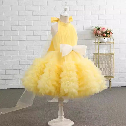 Elegant Beauty Pageant Dress Toddler Birthday Party Princess Dress