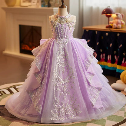 Puffy Long Train Dresses Christmas Princess Dresses