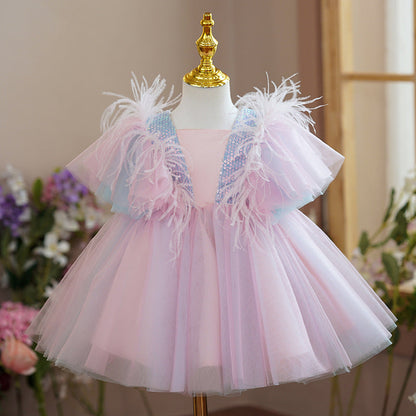 Elegant Baby Girls Evening Gowns Toddler Flower Girl Dresses