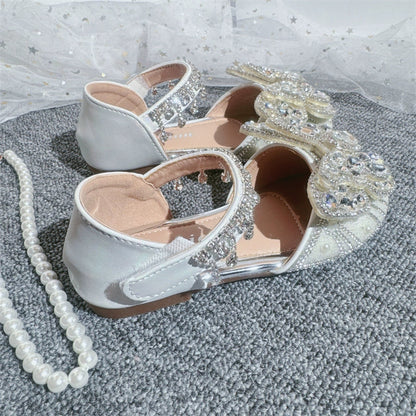 Girls Summer Bow-knot Sandals Rhinestone Shoes