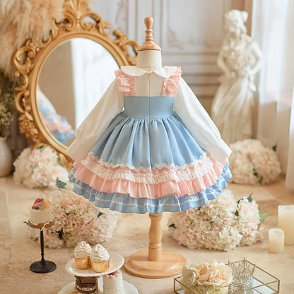 Girls Lolita Princess Dress Birthday Performance Dress Halloween Princess Dress