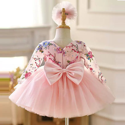 Girls Pink Princess Dresses Girls Birthday Pageant Dresses