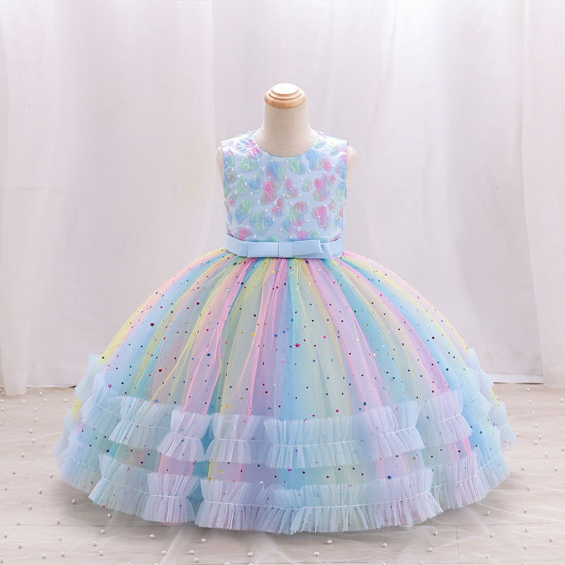 Elegant Baby Girls Birthday Princess Dress Little Girl Dress