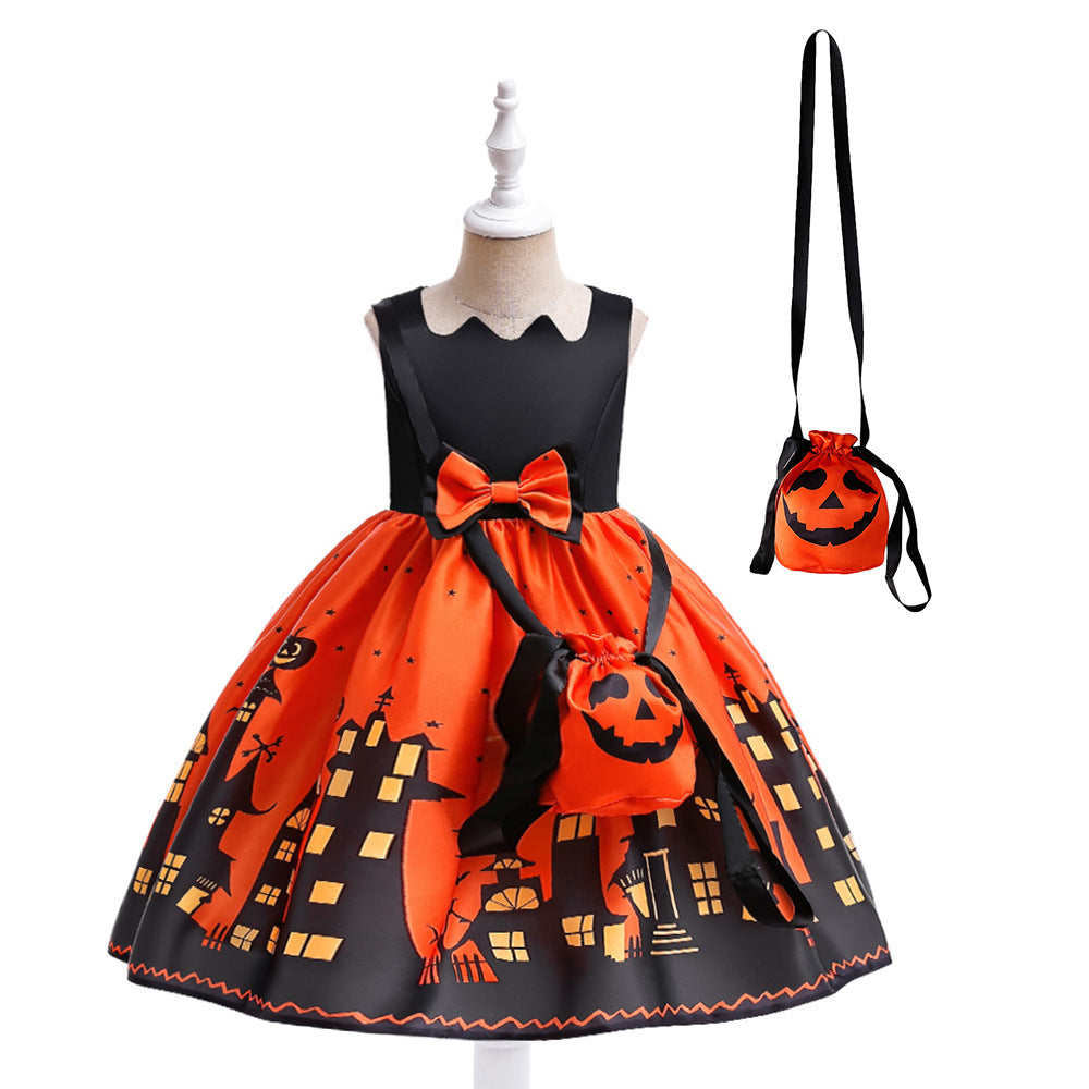 Halloween Dress Girls Cosplay Princess Dress Party Role Play Costume