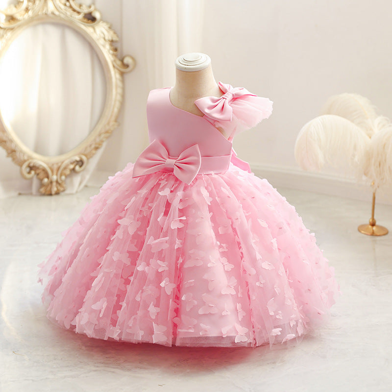 Elegant Little Girl Dresses Toddler Mesh Princess Dress