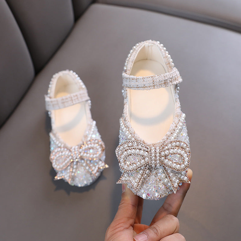 Girls  Summer Bow-knot Beauty Pageant Princess Shoes