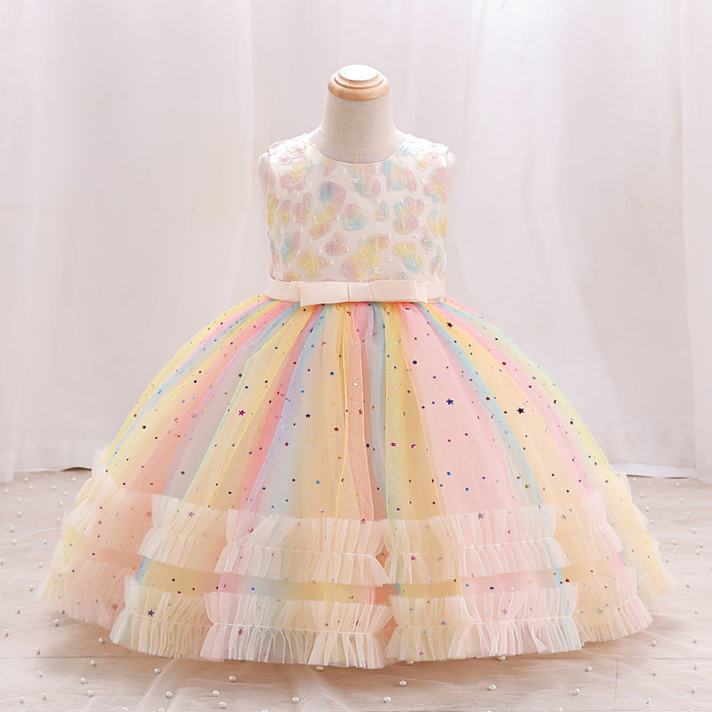 Elegant Baby Girls Birthday Princess Dress Little Girl Dress