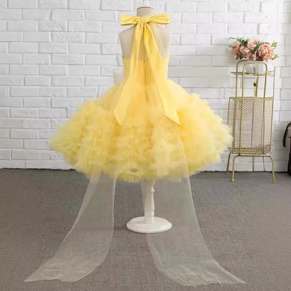 Elegant Beauty Pageant Dress Toddler Birthday Party Princess Dress