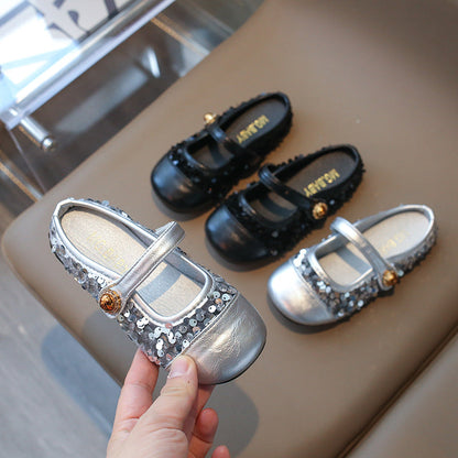 Girls Sequin Princess Shoes Casual Shoes