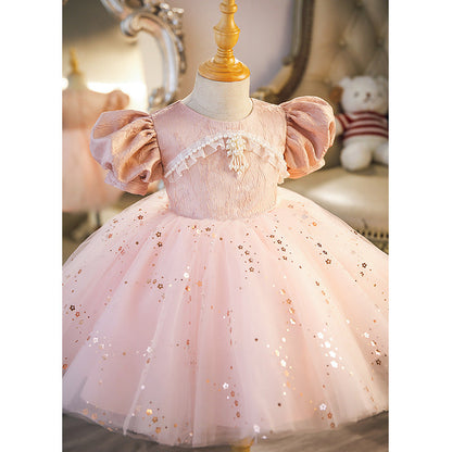 High-end Wedding Baby Girl Dress Birthday Party Dress