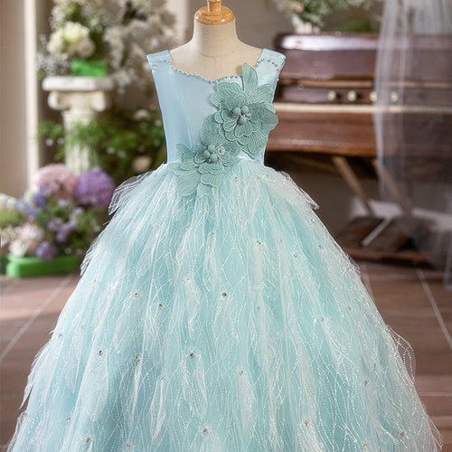 Girls Birthday Princess Dress Children's Puffy Dress