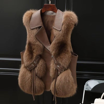 DAH Elysian Faux Fur Vest: Sophisticated Warmth Meets Ethical Style