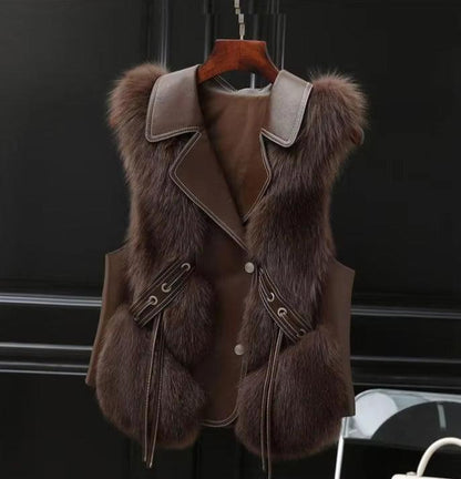 DAH Elysian Faux Fur Vest: Sophisticated Warmth Meets Ethical Style