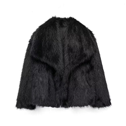 DAH Jade™ | Luxe Faux Fur Winter Coat – Bold Style, Ultimate Comfort