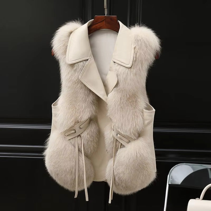 DAH Elysian Faux Fur Vest: Sophisticated Warmth Meets Ethical Style