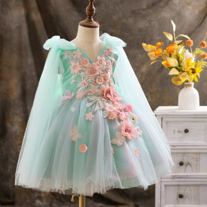 Luxurious Baby Girl Butterfly Beauty Pageant Dress Toddler Formal Dresses