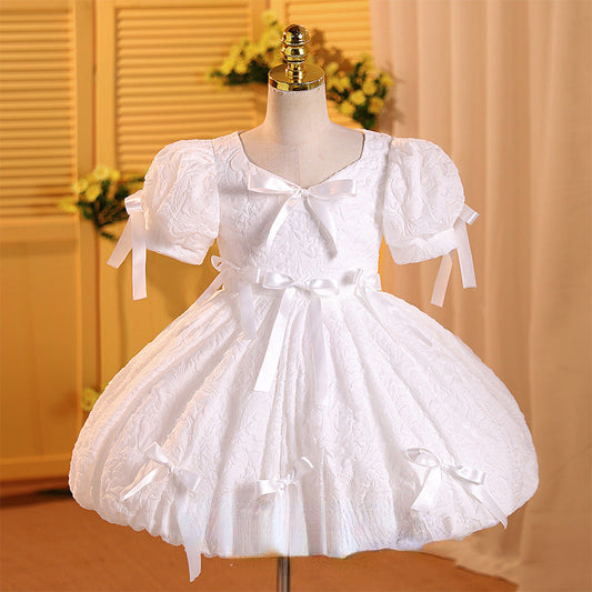 Elegant Baby Girls First Communion Dress Toddler Party Evening Dress