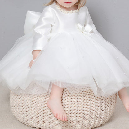 Infant One-year-old Dress Princess Dress Children's Long-sleeved Catwalk Gauze Dress